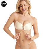 Women Sticky Bra Backless Strapless Bra Push Up Breathable Underwear Adhesive Invisible Lift Up Bras - Viomisha